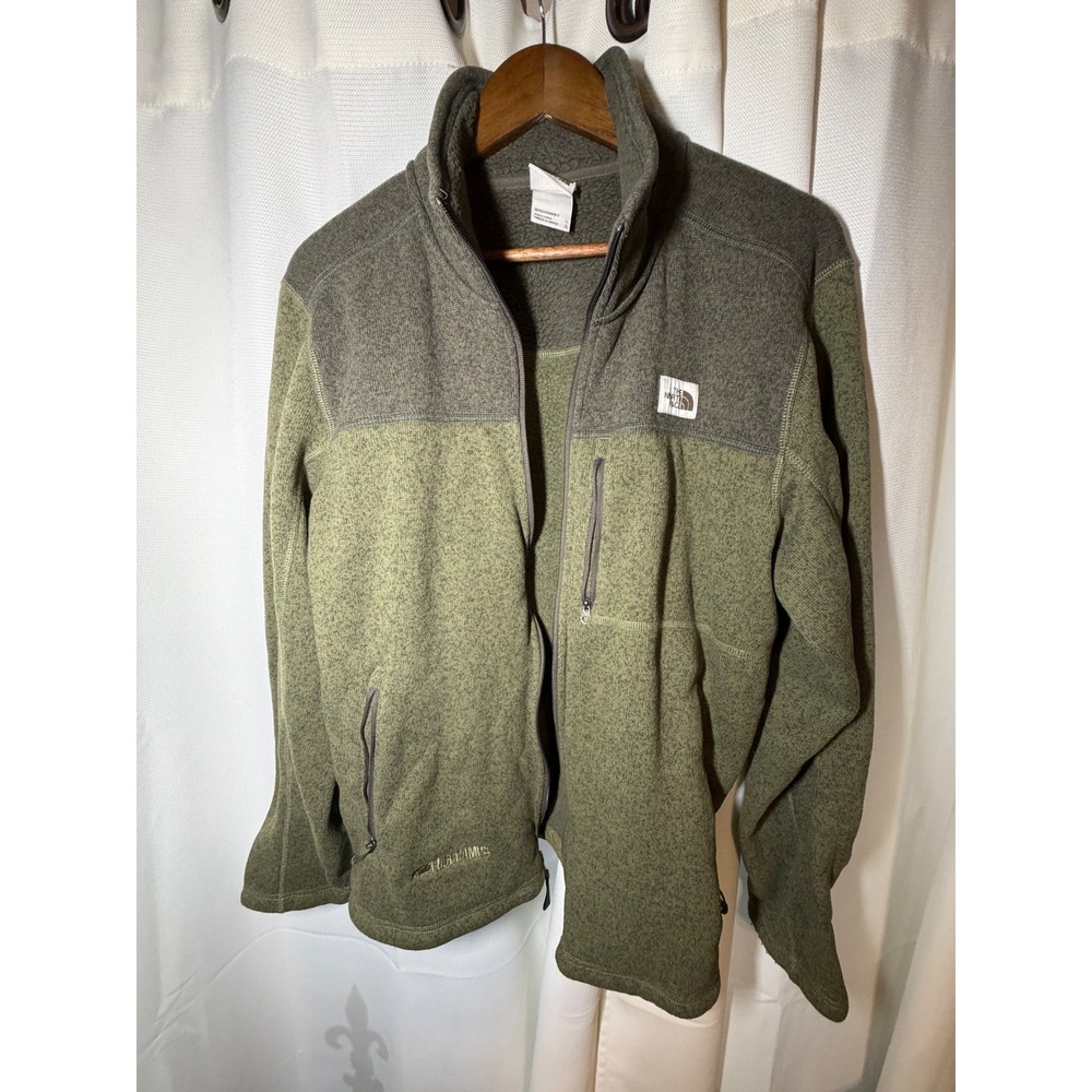 The North Face Gordon Lyons Full Zip Fleece Jacket Men's Large Olive FUGE Camps - Picture 5 of 7